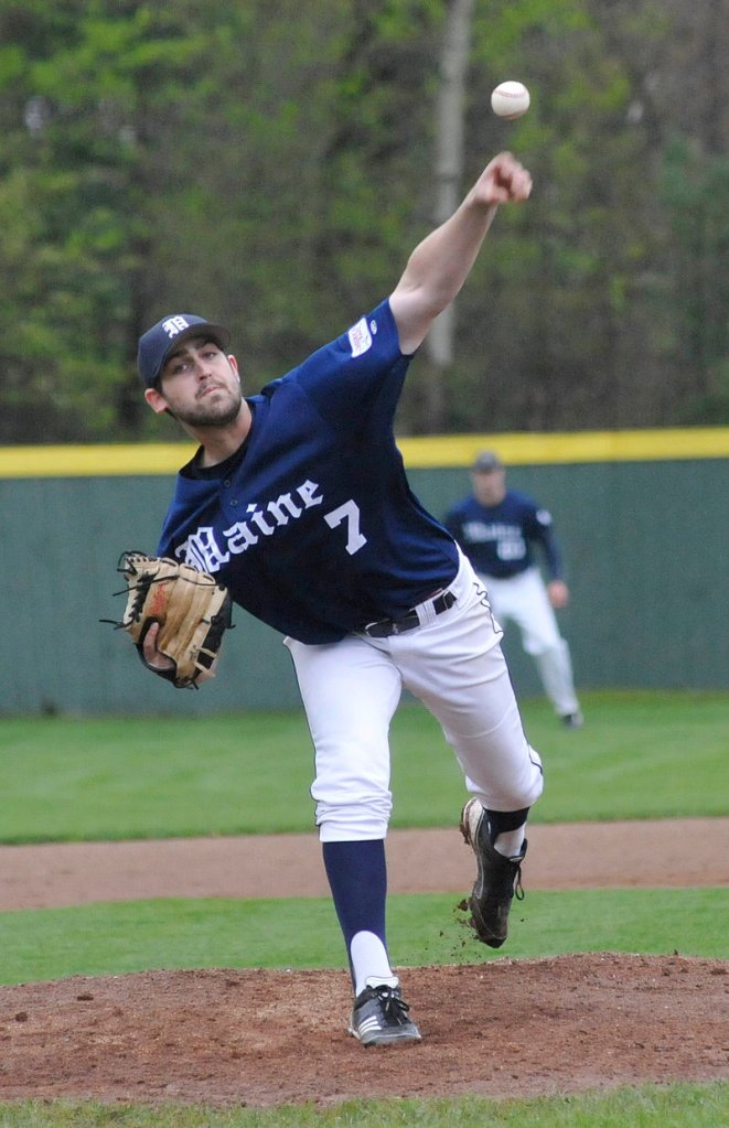 Maine starter Kevin Scanlan allowed just two hits in five innings, and one of the two runs he allowed was unearned. He walked three and struck out four.