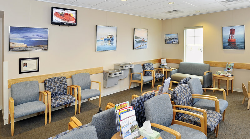 Mohnkern’s paintings grace the waiting room at Mercy Yarmouth. “When people come in here to see Ann’s work, it doesn’t feel like a place of sickness,” said Susan Dempsey Rouillard, Mercy’s chief development officer.