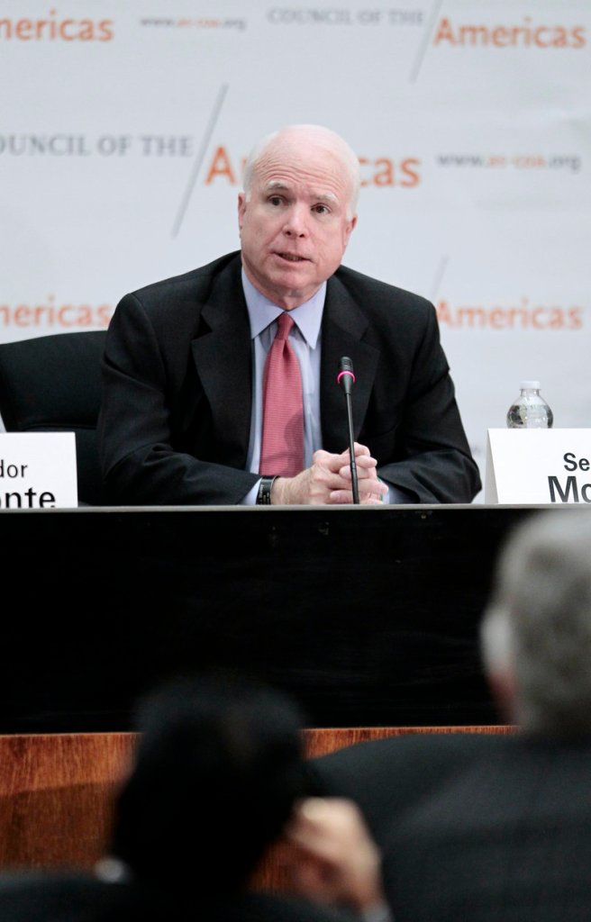 Sen. John McCain says a former attorney general erred in saying harsh treatment elicited clues to bin Laden’s location.
