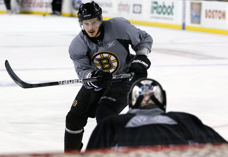 Forward Tyler Seguin, goalie Tim Thomas and their Bruins teammates face a stiff challenge in Tampa Bay as the Eastern Conference finals begin tonight.