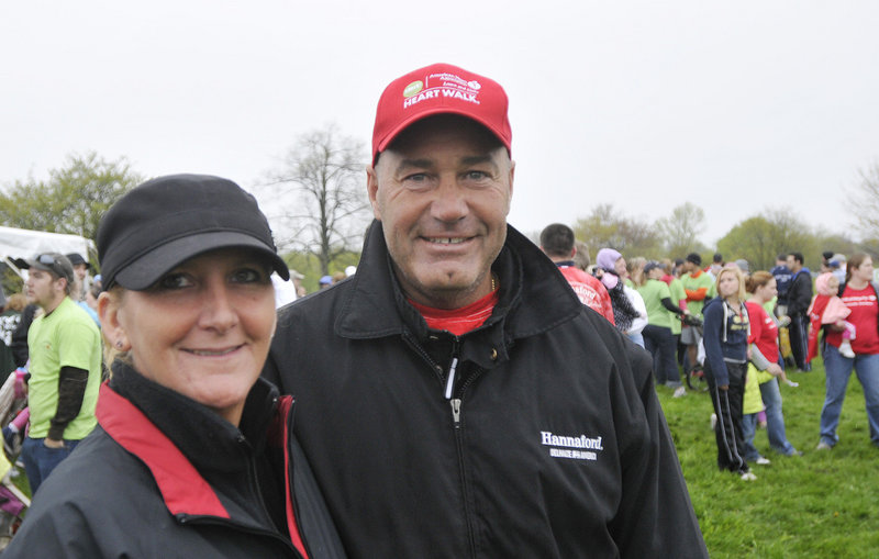 Gail and Bob Hatem of Scarborough were the top Southern Maine Heart Walk fundraisers, gathering about $8,000.