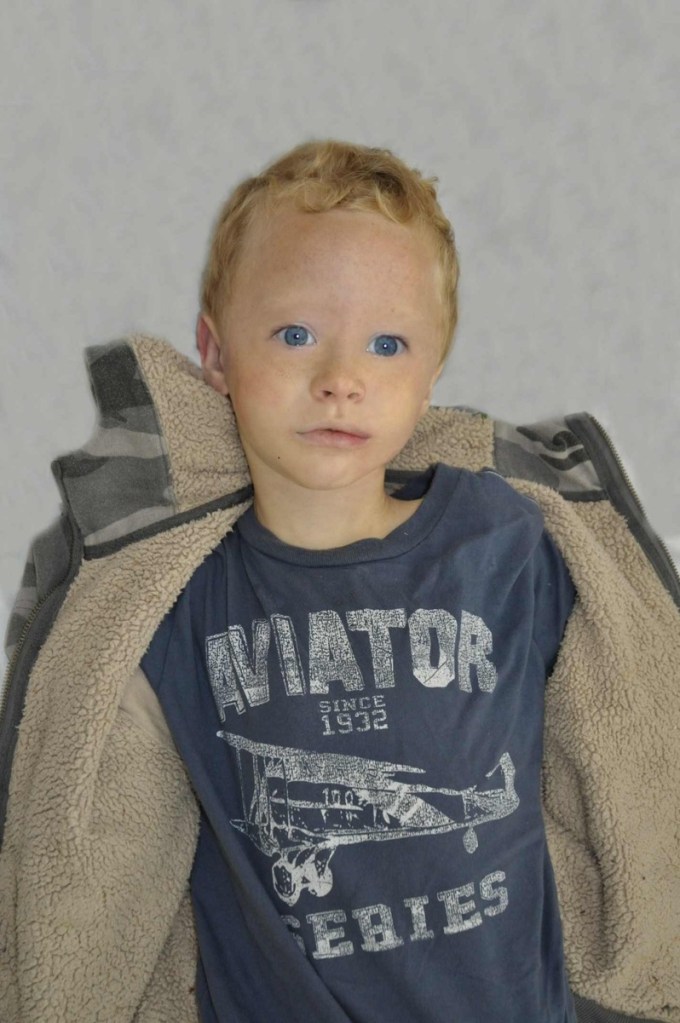 This computer-generated image shows what the boy likely looked like and how he was dressed. Police also are looking for a navy blue Toyota Tacoma pickup truck with an extended cab, full cap over the bed and white license plate. Anyone with information can contact state police at 657-3030 or 911 on a cellphone.