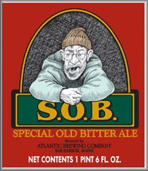 Special Old Bitter from Atlantic Brewing Co., or S.O.B., is more of a nut brown ale than an IPA.