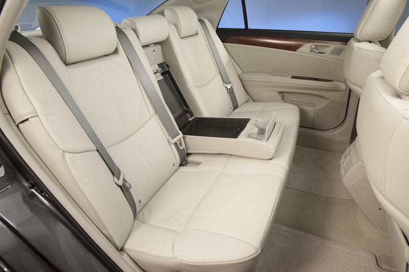 The rear seat of the Avalon is roomy enough that an 11-year-old could lounge in comfort for a seven-hour drive.