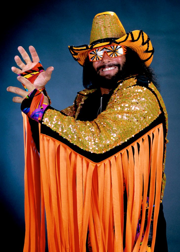Professional wrestler Randy “Macho Man” Savage is shown in this publicity image released by WWE.