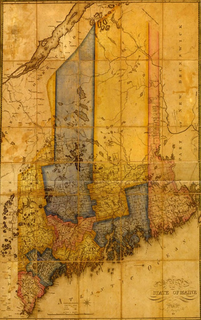 Moses Greenleaf created this map of Maine.