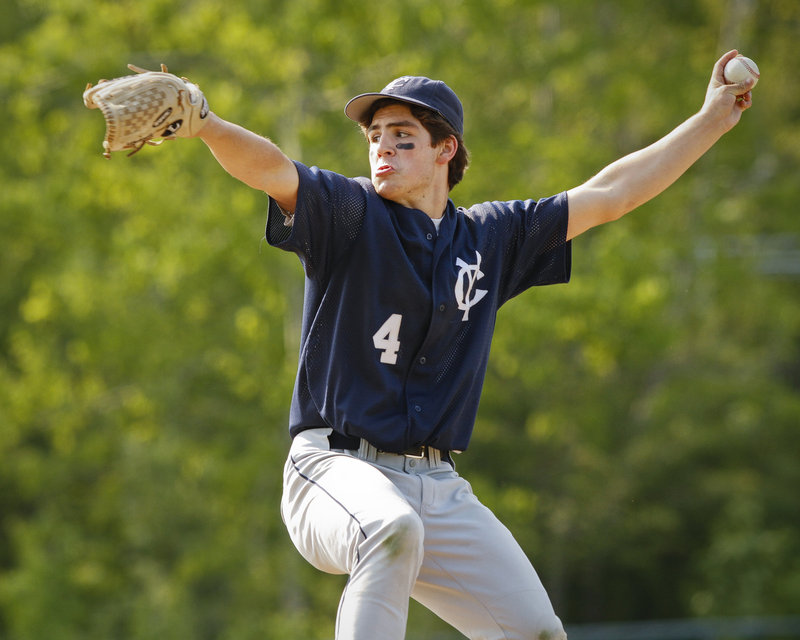 Yarmouth received five scoreless relief innings Friday from Campbell Belisle Haley and was able to rally to a 6-5 victory at home against Greely.