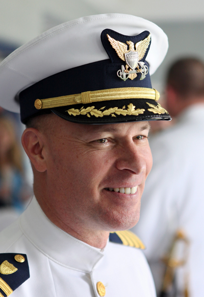 Capt. Christopher Roberge, the Coast Guard's new Sector Northern New England commander.