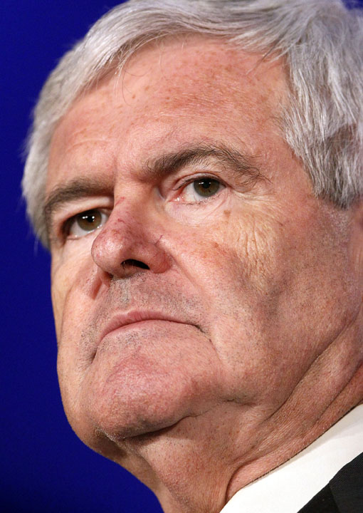 Presidential hopeful Newt Gingrich appears at the Republican Leadership Conference in New Orleans in this June 16, 2011, photo.
