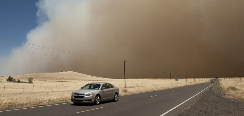 Wallow Fire on Highway 260 in Eagar, Ariz.