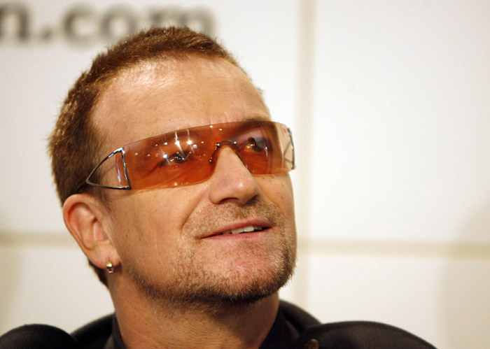 Bono, lead singer of the band U2, in a 2006 photo in New York.