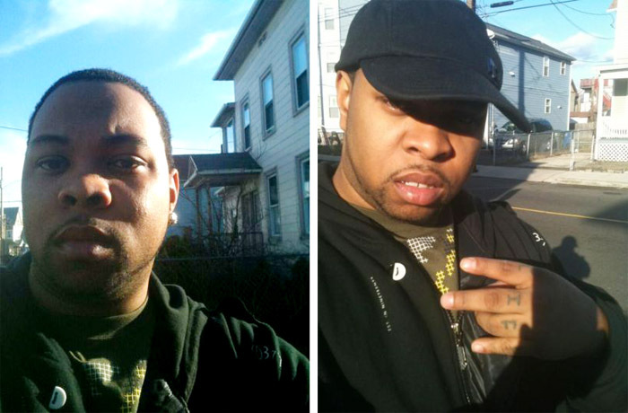 Tareek S. Hendricks, 29, of Worcester, Mass., is still being sought in connection with a fatal stabbing in Westbrook. These photos were recovered from his cell phone.