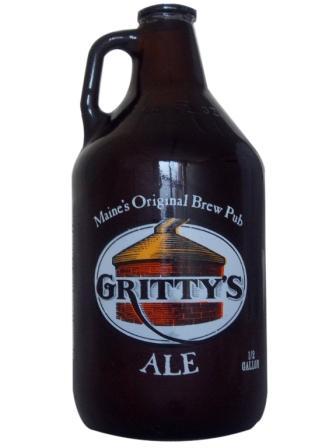 Gritty's growlers are half-gallon containers for $15.99, with each refill $11.99.