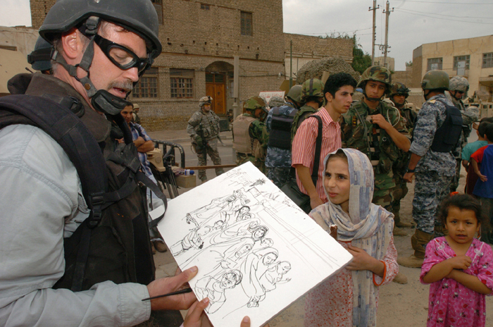 Steve Mumford in Iraq.