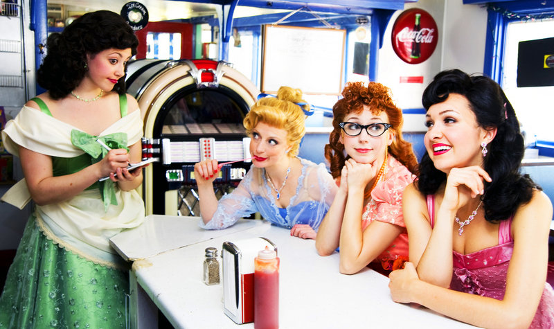 From left, Brittney Morello, Danielle Erin Rhodes, Morgan Smith and Lara Seibert star as “The Fabulous Wonderettes.”