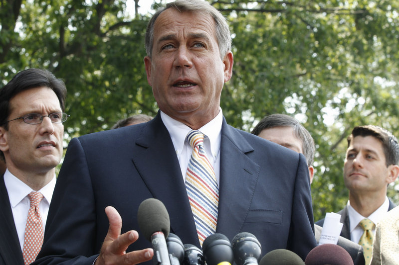 House Speaker John Boehner, R-Ohio, said he told President Obama at the meeting that “this is the window of opportunity where we can deal with this on our terms.”