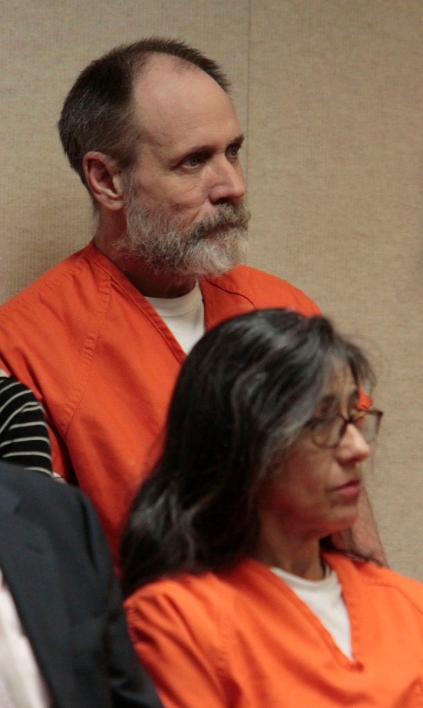 Phillip and Nancy Garrido are seen during their sentencing hearing in El Dorado County Superior Court in Placerville, Calif., on Thursday.