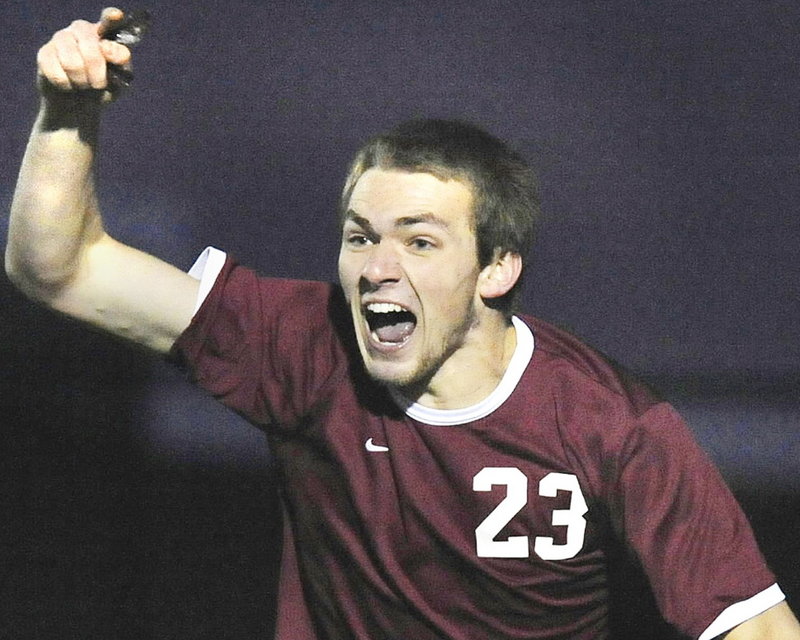 Phil Frost had 26 goals and eight assists in leading Bangor to the state Class A title. He will play soccer at Husson.