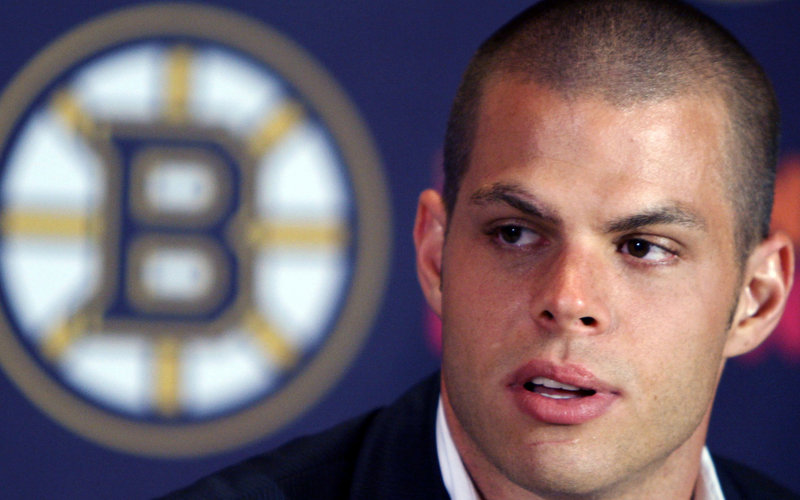 Nathan Horton, shown some time before the hit that injured him Monday, is out for rest of the Stanley Cup finals.