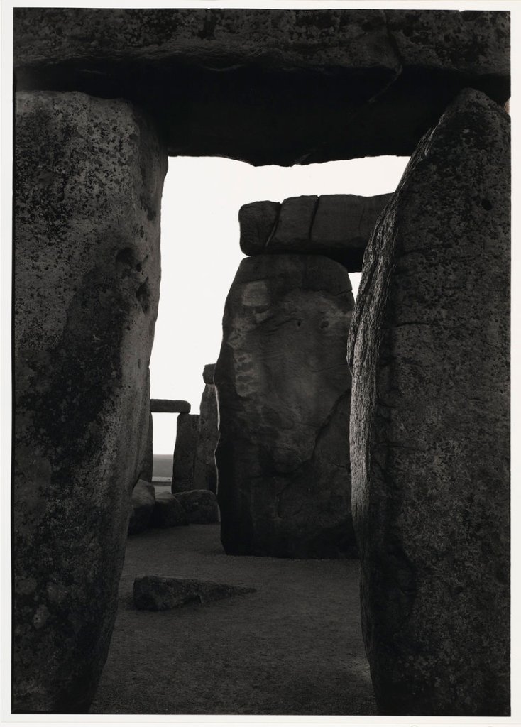 By Paul Caponigro: “Inner Trilithon, Sunrise, Stonehenge,” 1970.