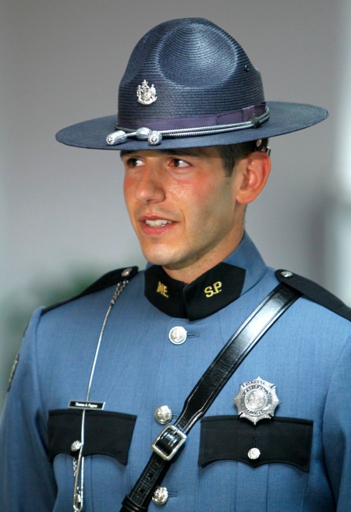 Maine State Trooper Tom Pappas was named Trooper of the Year in a ceremony held Thursday in Augusta.