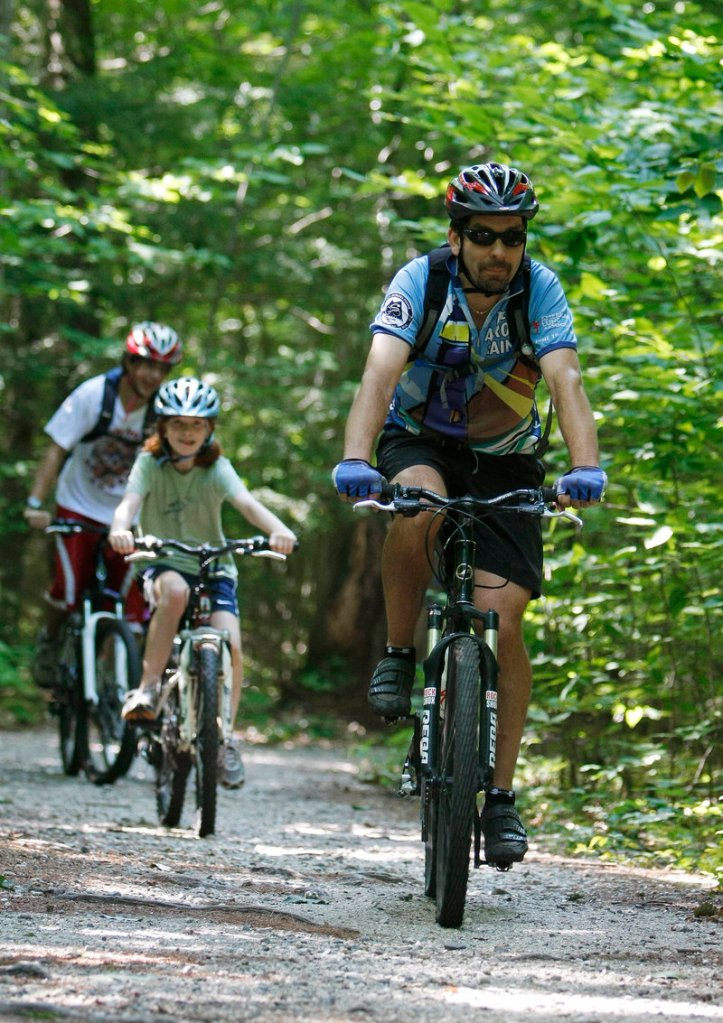 The mountain bike trails at Bradbury Mountain State Park in Pownal attract riders of all ages. A youth race series continues there this summer.