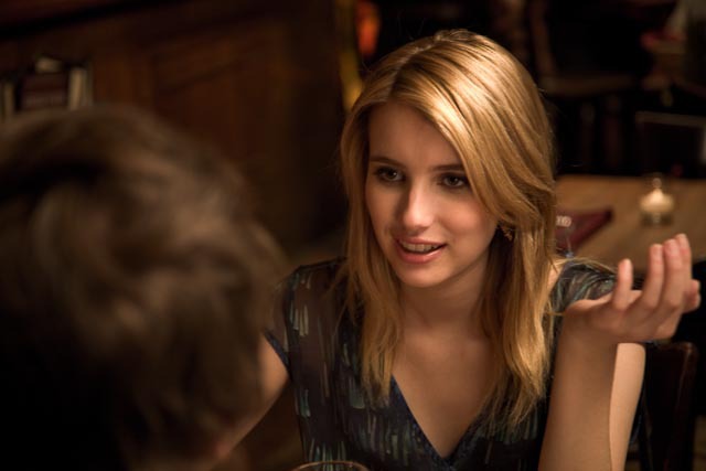 Emma Roberts stars as Sally Howe, a high schooler who befriends an unhappy classmate played by Freddie Highmore in "The Art of Getting By."