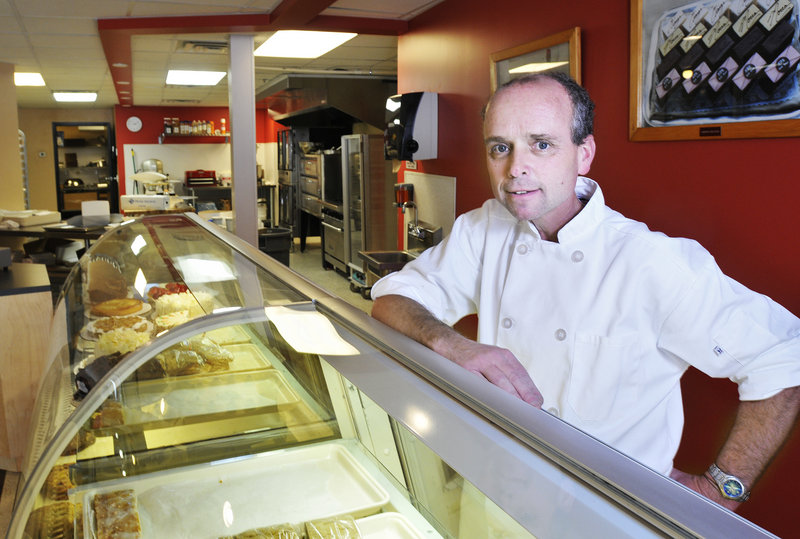 Ed Foley at his new bakery in downtown Portland on Friday. Ed “doesn’t belong in an office,” says his wife, Molly.