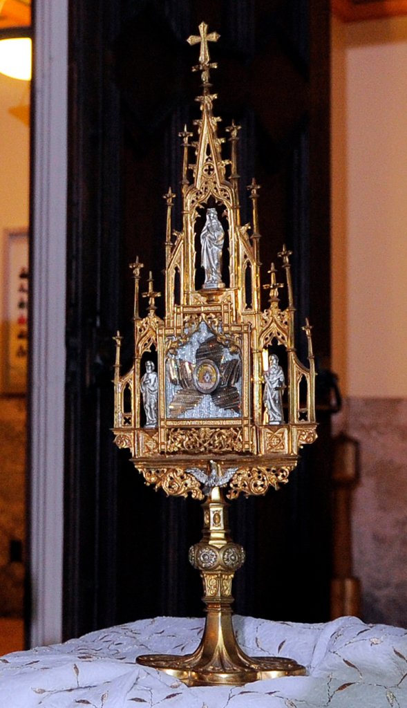 Parishioners’ prayers get partial credit for the return of this relic to the California church from which it was stolen.