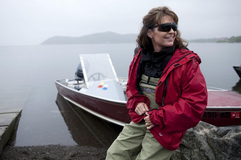 Sarah Palin poses next to her husband Todd’s boat in Dillingham, Alaska, in July 2010 as part of a documentary series for TLC. “Sarah Palin’s Alaska” attracted an average of 3 million viewers per episode. Filmmaker Stephen K. Bannon is hoping for a similar response to “The Undefeated.”