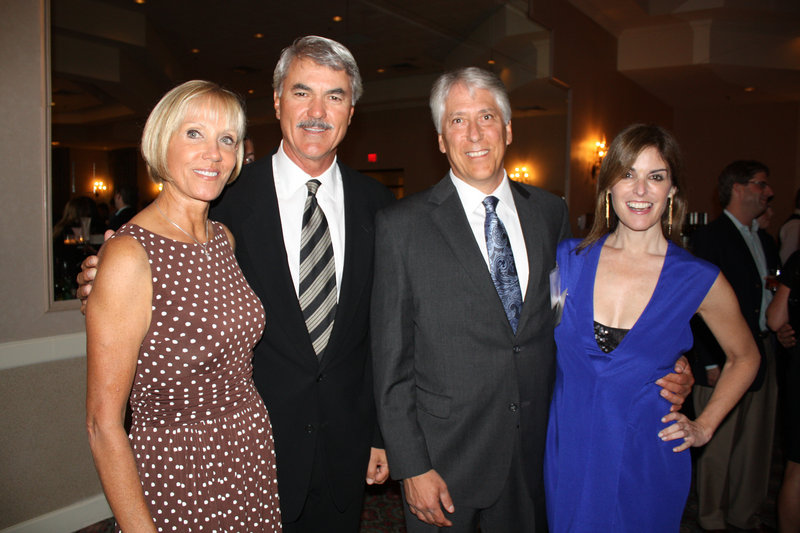 Red Sox Hall of Famer Dwight Evans, second from left, with his wife, Susan Evans, Cromwell Center for Disabilities Awareness Board Chair Les Otten and Lisa Pierpont of Boston.