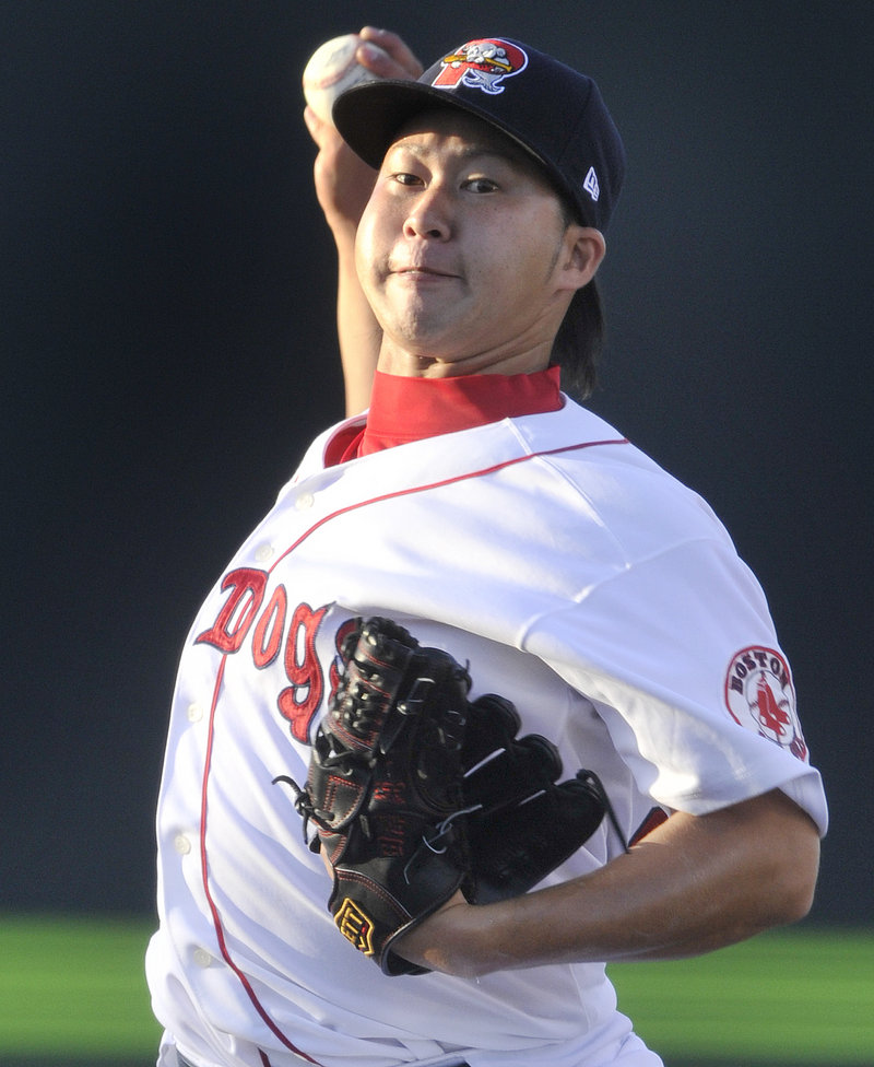 Junichi Tazawa's first start in Double-A after a month of rehab work in Class A did not go as well as hoped. Tazawa, recovering from Tommy John surgery, lasted just 2/3 of an inning.