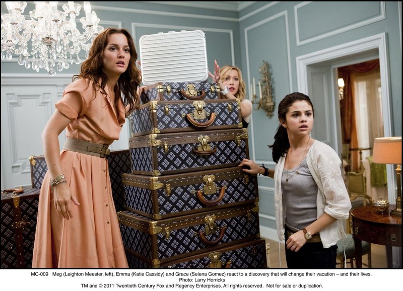 Leighton Meester, left, Katie Cassidy and Selena Gomez play vacationers in Paris who get swept up in misadventures in the romantic comedy "Monte Carlo."