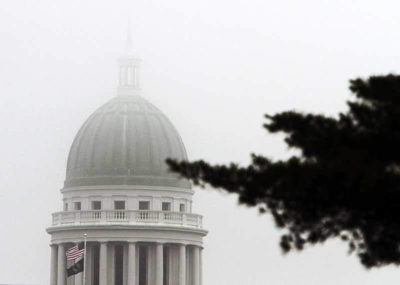 Fog envelops the state Capitol dome in Augusta on the final day of the legislative session Wednesday. Lawmakers had worked on more than 1,500 bills by the time they adjourned.
