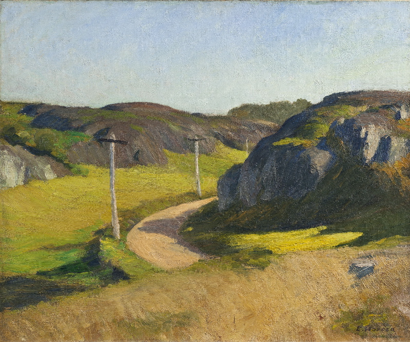 “Road in Maine,”oil on canvas, 1914