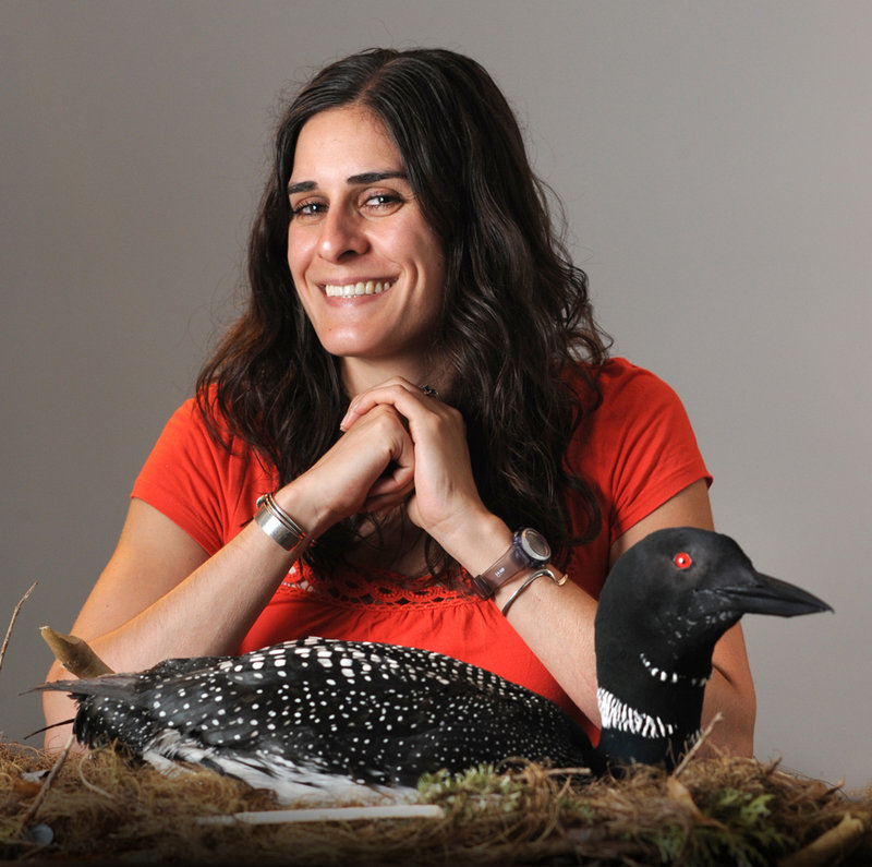 Camilla Fecteau, a biology professor at Saint Joseph's College, will present a free talk, "The Common Loon: Protecting a Symbol of Maine Wilderness," on Thursday.
