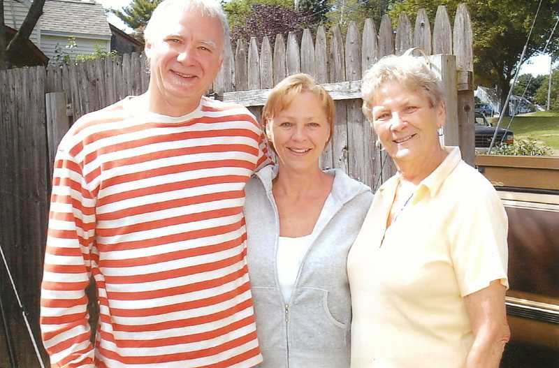 Austin Burnell and Debra MacKenzie pose with their mother, Wildreth “Willy” Burnell, at right, who died in Florida on June 24.