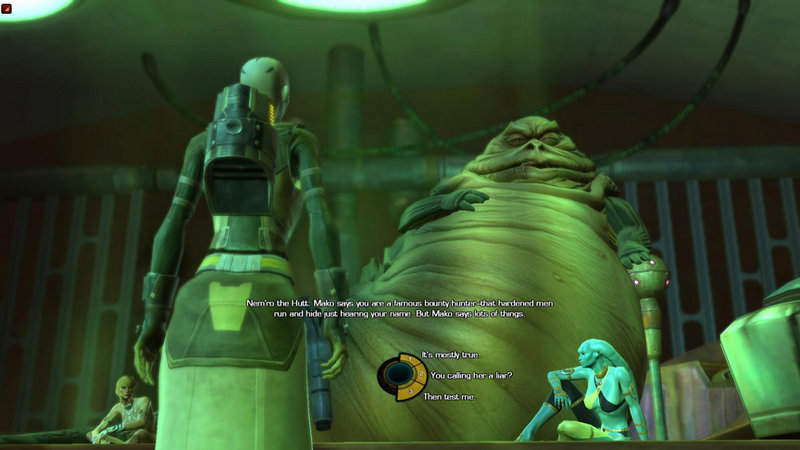 A scene from the upcoming video game “Star Wars: The Old Republic” is shown in a screen grab. Game makers are crafting more sophisticated story lines to interest new customers and stem a decline in sales.
