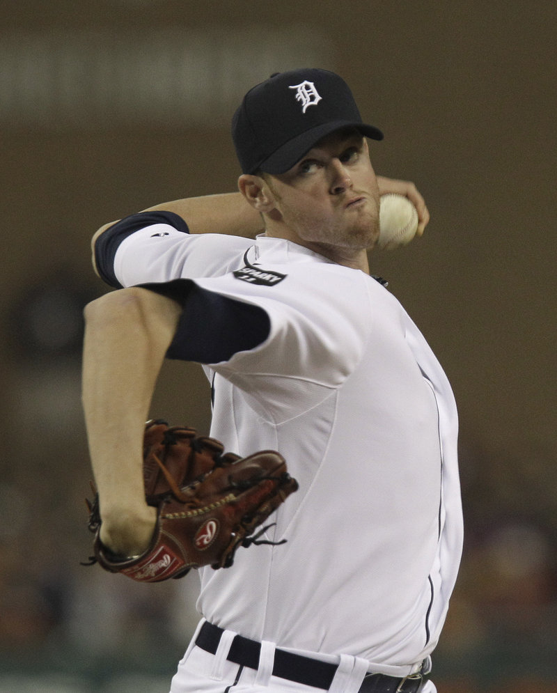 Charlie Furbush is a picture of deception as he pitches – one reason he was able to rise to the majors before being sent back to Triple-A Toledo.