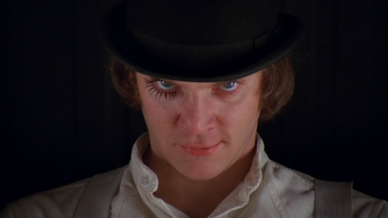 Malcolm McDowell in "A Clockwork Orange"