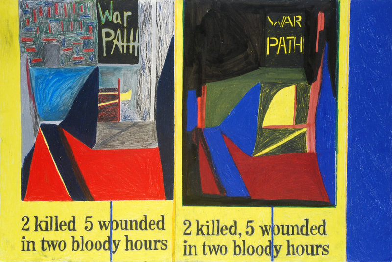 “War Path” by Anthony Campuzano, who will speak Wednesday at the Institute of Contemporary Art at the Maine College of Art in Portland.