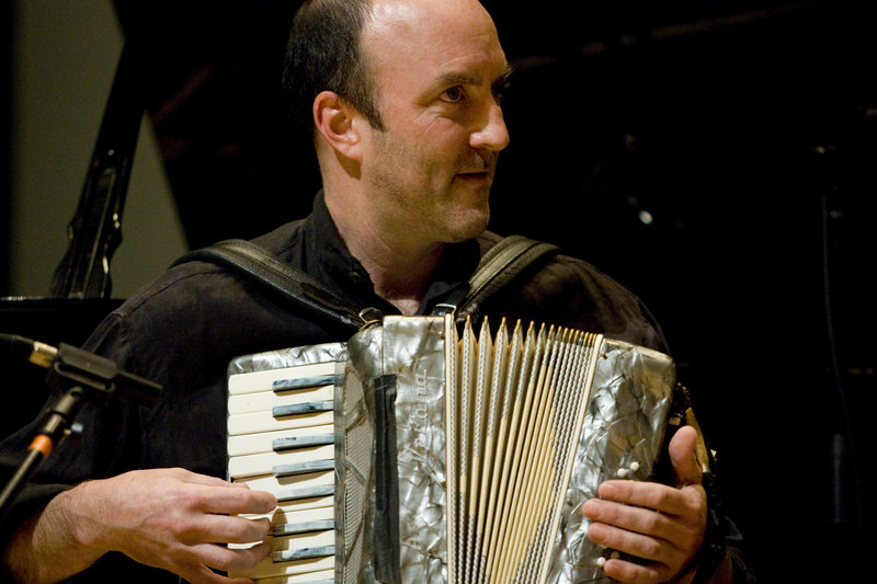 Composer Peter Jones demonstrates the festival musicians' versatility.