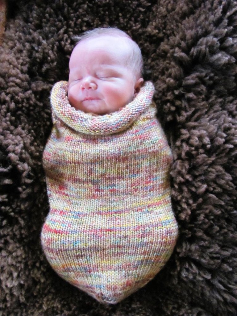 Luc Thomas Bellner models a baby woolie from Ruit Farm in Bristol, one of the 45 destinations on the Fiber Arts Tour Weekend that begins Friday.