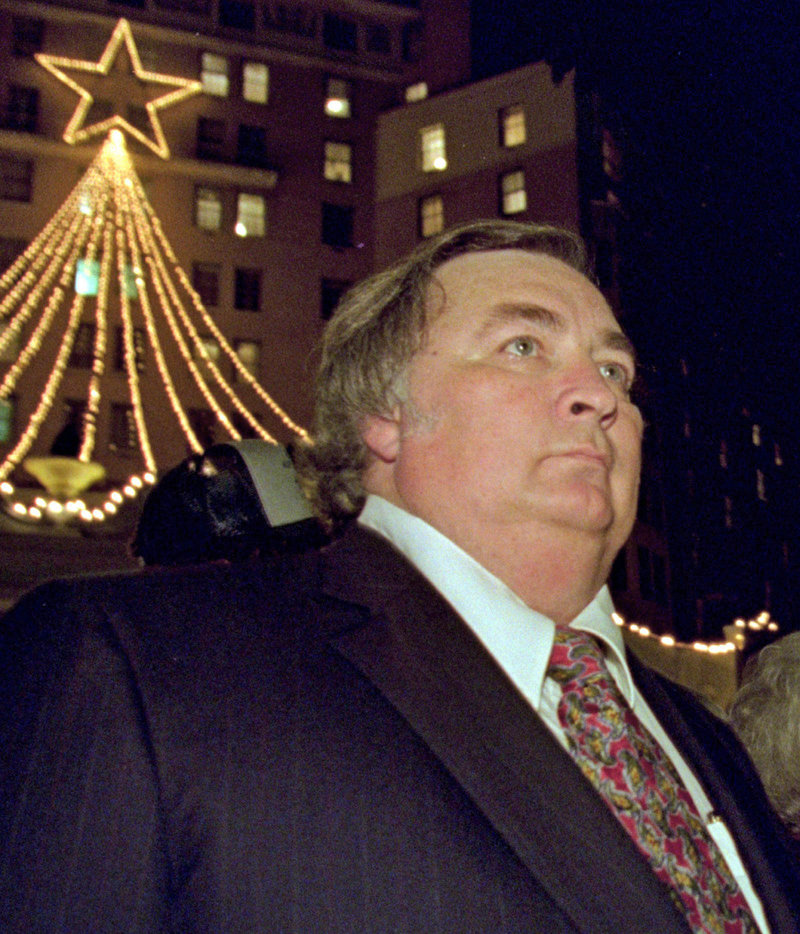 Jennings Osborne, known for a massive holiday light display at his Little Rock, Ark., home, waits for a ceremony to begin in Hot Springs, Ark., in this Dec. 13, 1994, photo. Osborne died Wednesday in Little Rock. He was 67.