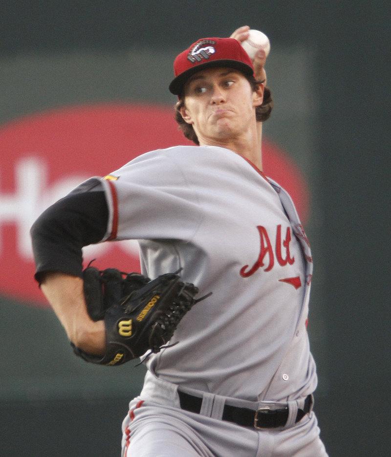 Jeff Locke, a native of North Conway, N.H., lasted five innings as the Altoona starter, allowing three runs on six hits. He walked one and struck out four.