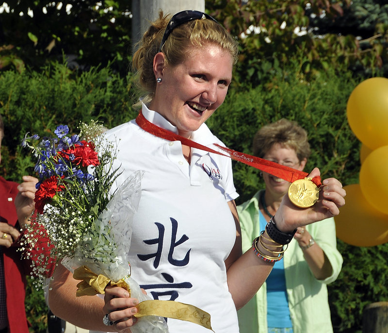 Eleanor Logan of Boothbay Harbor won a gold medal for the women’s eight crew in Beijing and may be among the favorites in London.