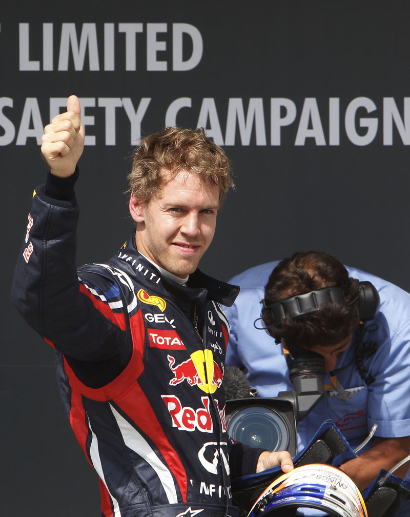 Sebastian Vettel, the Formula One points leader, won the pole for today’s Hungarian Grand Prix in Budapest. Vettel completed his winning lap in 1 minute, 21.168 seconds.