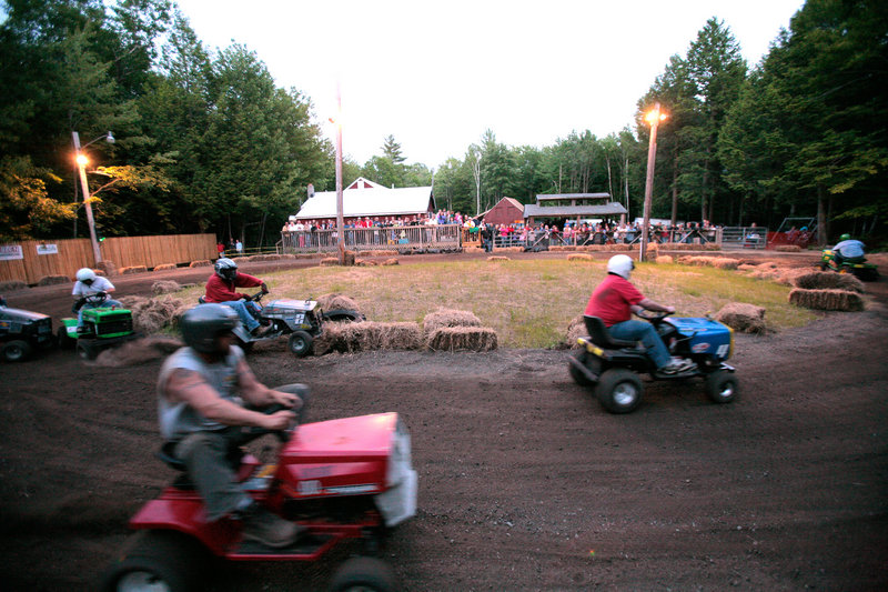 Lawn mower races will be part of the Redneck Olympics this weekend in Hebron. Other games: a wife-carry, a tire beer trot and toilet-seat horseshoes.