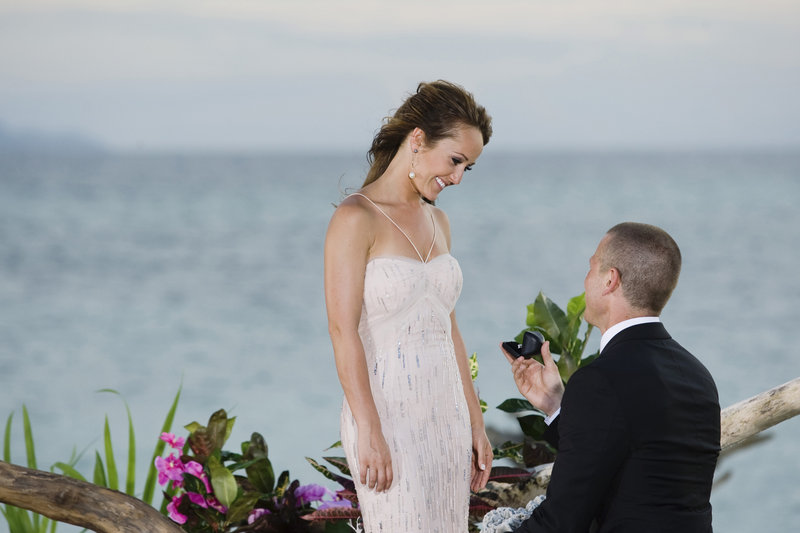 J.P. Rosenbaum proposes to Ashley Hebert of Madawaska on “The Bachelorette” finale, which aired Monday. She’s leaving TV to finish dental school and live with him in New York.