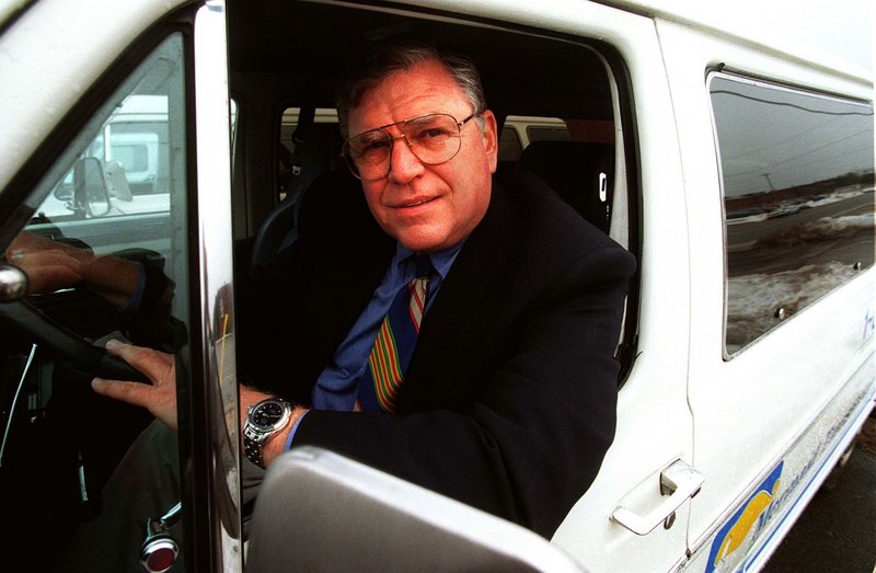 The longtime owner of Mermaid Transportation Co. Inc., Stephen Klein, is pictured behind the wheel on Feb. 12, 1998.